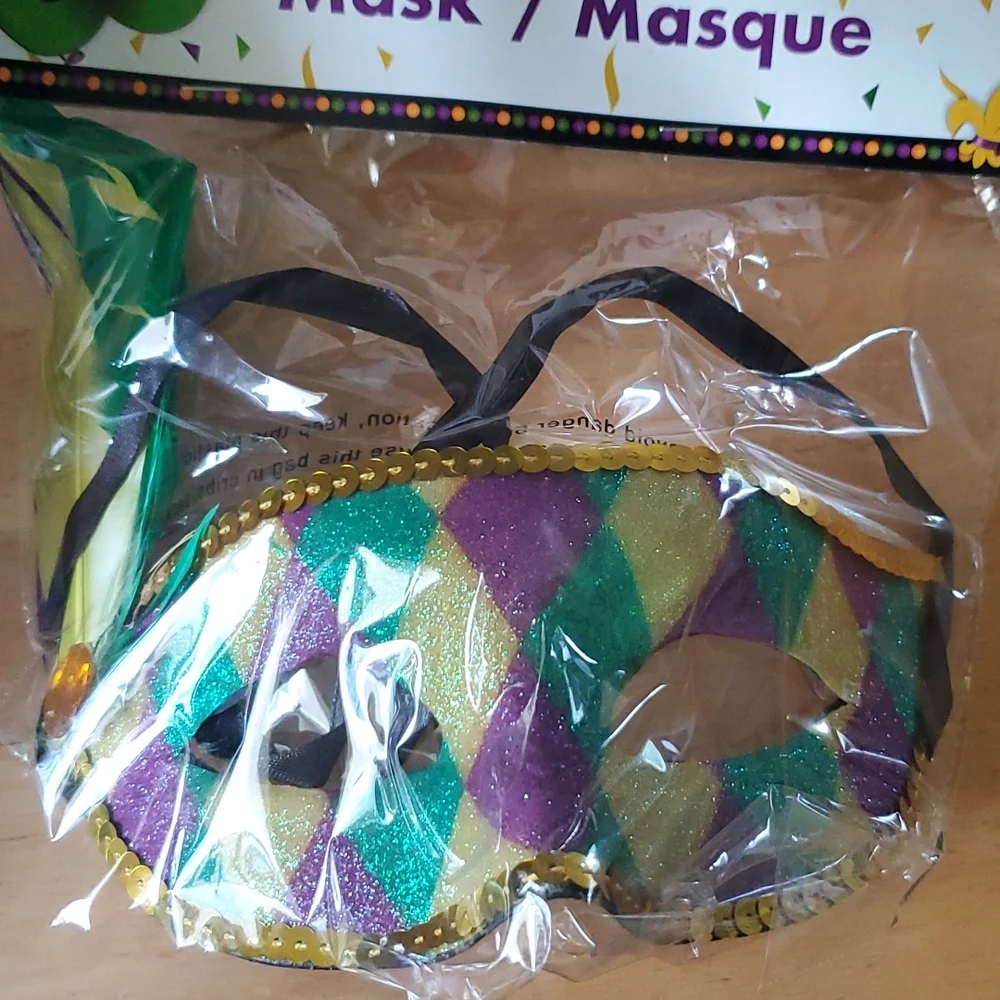 Mardi Gras, mask, masque, lot of 4, masquerade party